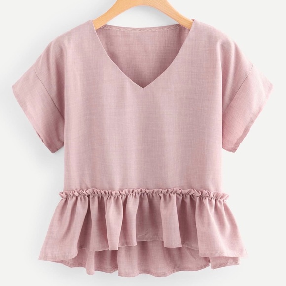 Tops - NEW Peplum Hem Top